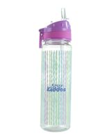 Smily Kiddos Straight 680ML Water Bottle with Flip Top Nozzle Ribbon Theme