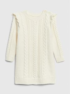 Baby Cable Knit Sweater Dress
