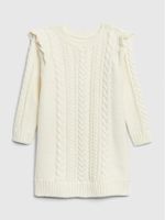 Baby Cable Knit Sweater Dress - thumbnail