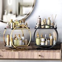 1PCS Bathroom Storage Light Luxury Bathroom Storage Shelf Bathroom Toilet Hand Washing Countertop Toiletries Storage Box Desktop Vanity Stand. Lightinthebox - thumbnail