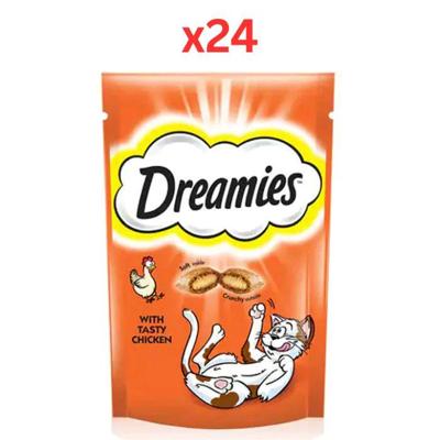 Dreamies Chicken Cat Treats 60G (Pack of 24)