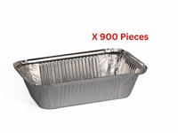 Hotpack Aluminium Container Base With Lid 900 Pieces - 8368DB+8368L