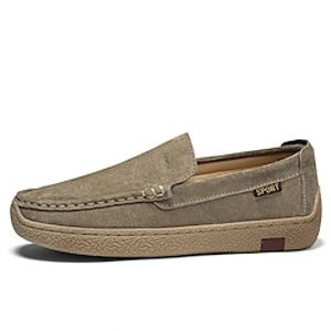 Men's Sneakers Loafers  Slip-Ons Classic British Daily Office  Career PU Booties  Ankle Boots Black Khaki Fall Spring Lightinthebox
