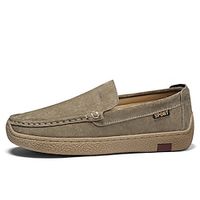 Men's Sneakers Loafers  Slip-Ons Classic British Daily Office  Career PU Booties  Ankle Boots Black Khaki Fall Spring Lightinthebox - thumbnail