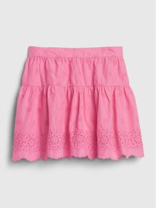 Kids Eyelet Tiered Skirt