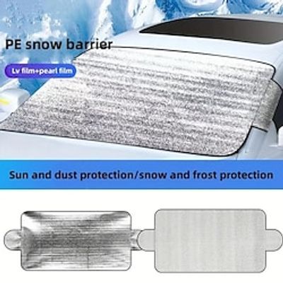 2pc Car Glass Snow Shield, Car Sun Visor Front Windshield, Car Snow Shield And Sun Visor, 200cm78.74in  70cm27.56in Lightinthebox