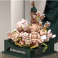 Romantic Preserved Flowers Succulent Plant Block Creative Series DIY Micro Particle Assembly Model Children's Toys Holiday DIY Gifts Festive Ornaments Perfect Christmas Gifts Day Valentine's Day Lightinthebox - thumbnail