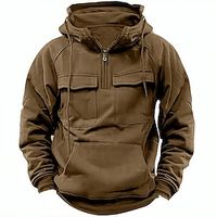 Men's Hoodie Quarter Zipper Hoodie Yellow Hooded Plain Sports  Outdoor Daily Holiday Streetwear Cool Casual Spring   Fall Clothing Apparel Hoodies Sweatshirts  Lightinthebox - thumbnail