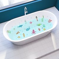 6pcs Marine Animal Wall Stickers Self-Adhesive Waterproof Non-Slip Bathtub Decorative Bathtub Stickers. Lightinthebox - thumbnail