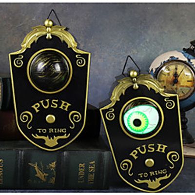 Creepy Halloween Doorbell Light Up Eyeball Door Bell Party Prop Scary Fun Decor Lightinthebox