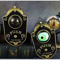 Creepy Halloween Doorbell Light Up Eyeball Door Bell Party Prop Scary Fun Decor Lightinthebox - thumbnail