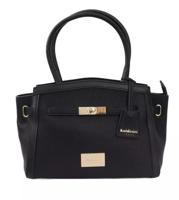 Baldinini Trend Elegant Black Shoulder Bag with Golden Accents (BA-23375)