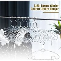 10pcs Clothes Hanger Light Luxury Style Glacier Pattern Non-Slip, Space-Saving Wardrobe Organizer for Hanging and Drying Garments, No Trace Clothes Support Rack Lightinthebox