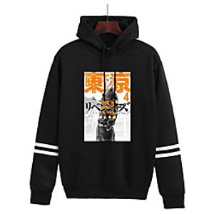 Women's Plus Size Tops Hoodie Sweatshirt Anime Print Long Sleeve V Neck Streetwear Fall Winter Wine Gray White Big Size L XL XXL 3XL 4XL / Cotton miniinthebox