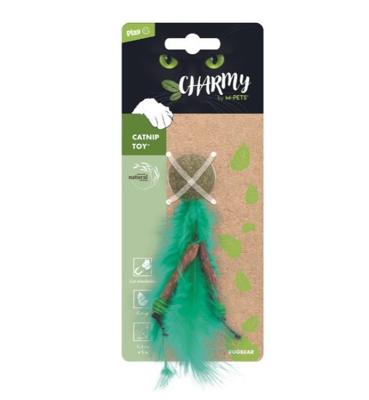 M-Pets Charmy Bugbear Green Catnip Cat Toy Pack Of 2
