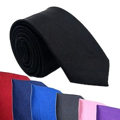Men's Ties Neckties Solid  Plain Color Formal Evening Festival Lightinthebox
