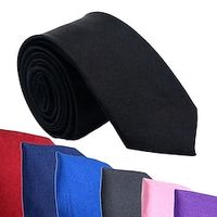 Men's Ties Neckties Solid  Plain Color Formal Evening Festival Lightinthebox - thumbnail