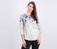 3/4-Sleeve French Terry Sweatshirt  Grey Heather - thumbnail