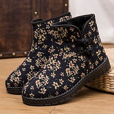 Women's Boots Snow Boots Winter Boots Daily Fleece Lined Booties Ankle Boots Winter Lace-up Flat Heel Round Toe Plush Walking Elastic Fabric Lace-up Color Block Black Burgundy Lightinthebox Women's Boots Snow Boots Winter Boots Daily Fleece Lined Booties Ankle Boots Winter Lace-up Flat Heel Round Toe Plush Walking Elastic Fabric Lace-up Color Block Black Burgundy Lightinthebox