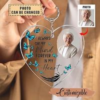 Personalized Custom Shaped Acrylic Keychain,Photo Inserted - Always On My Mind miniinthebox