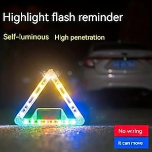 Car Emergency Flashing Light Strip LED Warning Building Safety Traffic Consultant Warning Traffic Stay Away, Vehicles Trucks, USB and Solar Charging miniinthebox