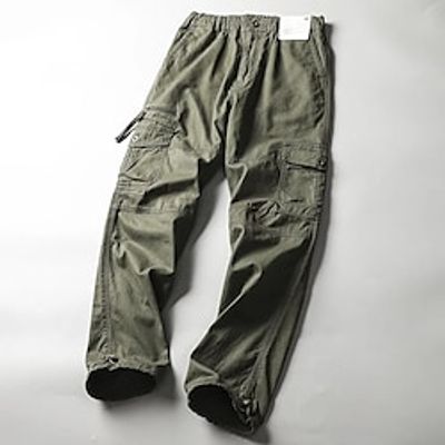 Men's Cargo Pants Cargo Trousers Tactical Pants Hiking Pants Multi Pocket High Rise Cargo Pocket Solid Colored Outdoor No-Iron Full Length Work Daily Trousers Casual / Sporty Loose Fit Black Army miniinthebox Men's Cargo Pants Cargo Trousers Tactical Pants Hiking Pants Multi Pocket High Rise Cargo Pocket Solid Colored Outdoor No-Iron Full Length Work Daily Trousers Casual / Sporty Loose Fit Black Army miniinthebox