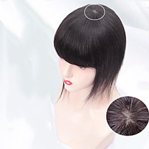Women's Human Hair Toupees Straight Machine Made Soft  Party  Women Party  Evening  Daily Wear  Vacation Lightinthebox