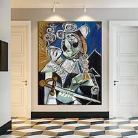 Handmade Pablo Picasso Oil Painting Hand Painted Vertical Abstract People Classic Modern famous painting Pablo Picasso Le matador oil painting Lightinthebox