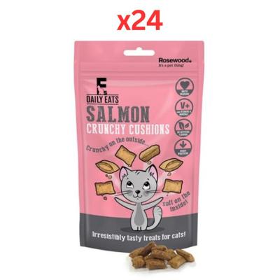 Rosewood Daily Eats Crunchy Cushions Salmon 60G (Pack of 24)