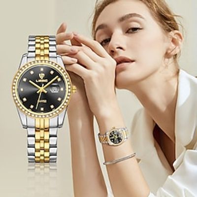 Women Quartz Watch Rhinestone Casual Calendar Waterproof 304 Stainless Steel Watch miniinthebox