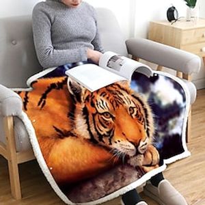 Wearable Fleece Blanket Hooded with Sleeves and Foot Pockets for Adult Women Men, Micro Plush Comfy Wrap Sleeved Throw Blanket Robe Large miniinthebox