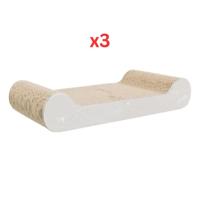 Trixie Junior Scratching Cardboard For Cats Brown 38X6X18cm (Pack of 3)