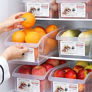 1PCS Refrigerator Storage Box Plastic Preservation Box Household Rectangular Food Freezing Box Egg Box Kitchen Storage Box Lightinthebox