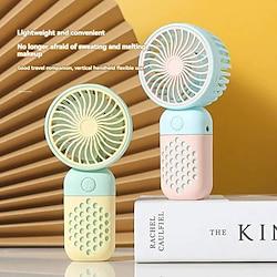 2024 New Handheld Charging Fan Cartoon Cute Small Student Charging Small Fan Portable Mini USB Fan Mini Pocket Lightinthebox