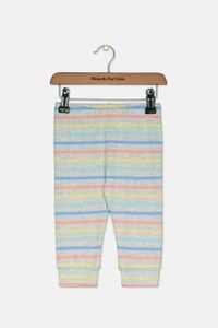 Baby Boys Rainbow Striped Pants  Whispy Gray