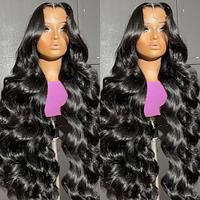 Remy Human Hair 13x4 Lace Front Wig Free Part Brazilian Hair Body Wave Black Wig 150% 180% Density with Baby Hair Glueless Pre-Plucked For wigs for black women Long Human Hair Lace Wig Lightinthebox