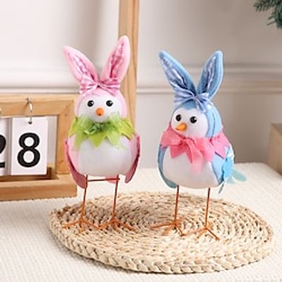 Easter Doll Toy Models Animal Stuffed Bird Model Plush Bird Model Bird Plush Bird Decors Bird Shape Adornment Infant Bird Simulated Plush Bird Cartoon Baby Decorations Pp Cotton Lightinthebox