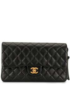 Chanel Pre-Owned diamond quilted chain backpack - Black