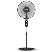 Krome 16inch Pedestal Fan, High-Speed Copper Motor, 5-Blade Design for Powerful Airflow, Adjustable Height & Easy Control Panel KR-PF 16WT
