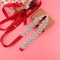 Satin Tulle Wedding Party Evening Sash With Imitation Pearl Belt Appliques Women's Sashes Lightinthebox Satin Tulle Wedding Party Evening Sash With Imitation Pearl Belt Appliques Women's Sashes Lightinthebox