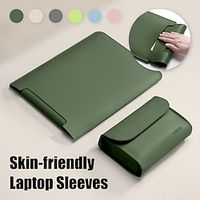 Laptop Sleeves Laptop Case 12 13.3 15.6 inch For Macbook Air Pro HP Dell  Lenovo Asus  Chromebook Notebook Carrying Case Cover Waterpoof PU Leather Case With Small Bag For Business Office Travel miniinthebox - thumbnail
