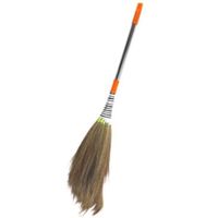 Royal Ford Natural Grass Brooms With Stainless Steel Handle, Multi-color - RF10816
