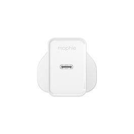 Mophie Essentials 20W USB-C Power Adapter Fast Charging Wall Charger with Power Delivery White UK Plug (MOP ESN ACC PWR 20W)