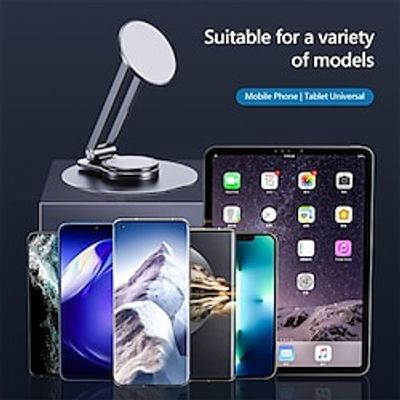 Phone Stand Foldable Adjustable Anti-Slip Phone Holder for Office Desk Selfies / Vlogging / Live Streaming Compatible with Tablet All Mobile Phone Phone Accessory miniinthebox