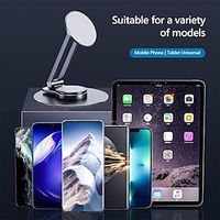 Phone Stand Foldable Adjustable Anti-Slip Phone Holder for Office Desk Selfies / Vlogging / Live Streaming Compatible with Tablet All Mobile Phone Phone Accessory miniinthebox - thumbnail