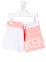 Kenzo Kids colour-block track shorts - PINK