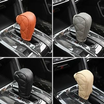 Car Gear Lever Knob Cover Universal Faux Leather Gear Cover PU Shift Collar Shift Lever Dust Protection Sleeve miniinthebox