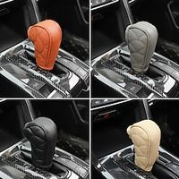Car Gear Lever Knob Cover Universal Faux Leather Gear Cover PU Shift Collar Shift Lever Dust Protection Sleeve miniinthebox