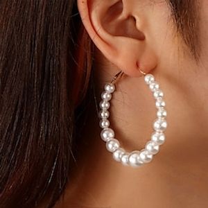 Women's Earrings Active Party Earring / Imitation Pearl / White / Fall / Winter / Spring miniinthebox