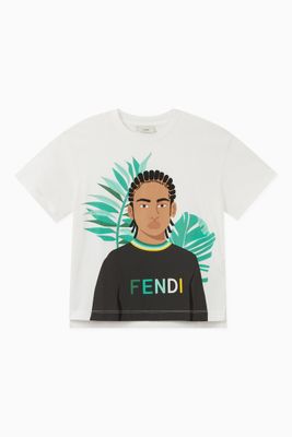Graphic Print T-shirt in Cotton Jersey Graphic Print T-shirt in Cotton Jersey